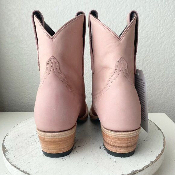 Lane EMMA JANE Womens Cowboy Bootie 9 Western Pink Cowgirl Short Ankle Boots - Picture 3 of 10